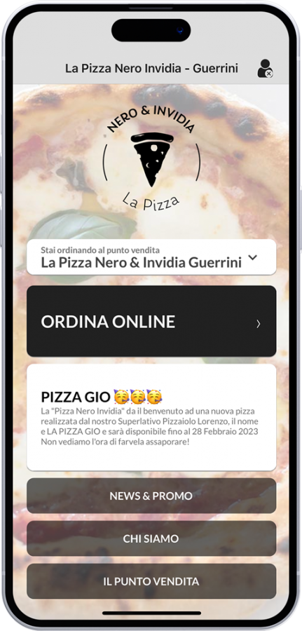 La Pizza Nero Invidia  sito mobile