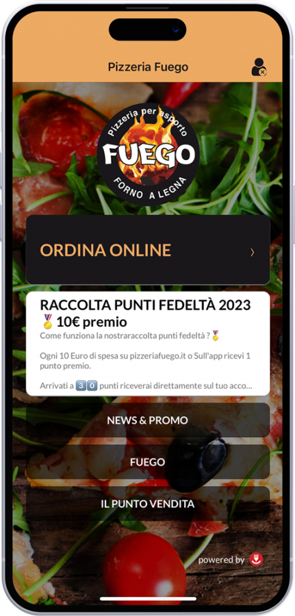 Pizzeria Fuego sito mobile
